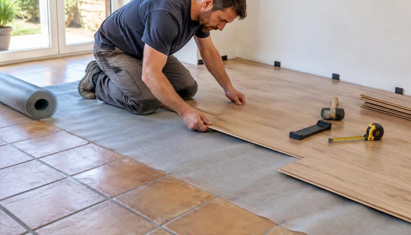 découvrez comment poser un parquet flottant sur un carrelage ancien : vérifiez le sol, choisissez une sous-couche adaptée et suivez les étapes de pose.