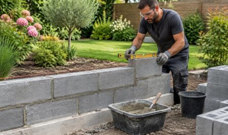 découvrez les étapes pour construire un muret de jardin en parpaings : préparation du terrain, fondations, pose des blocs et finitions.