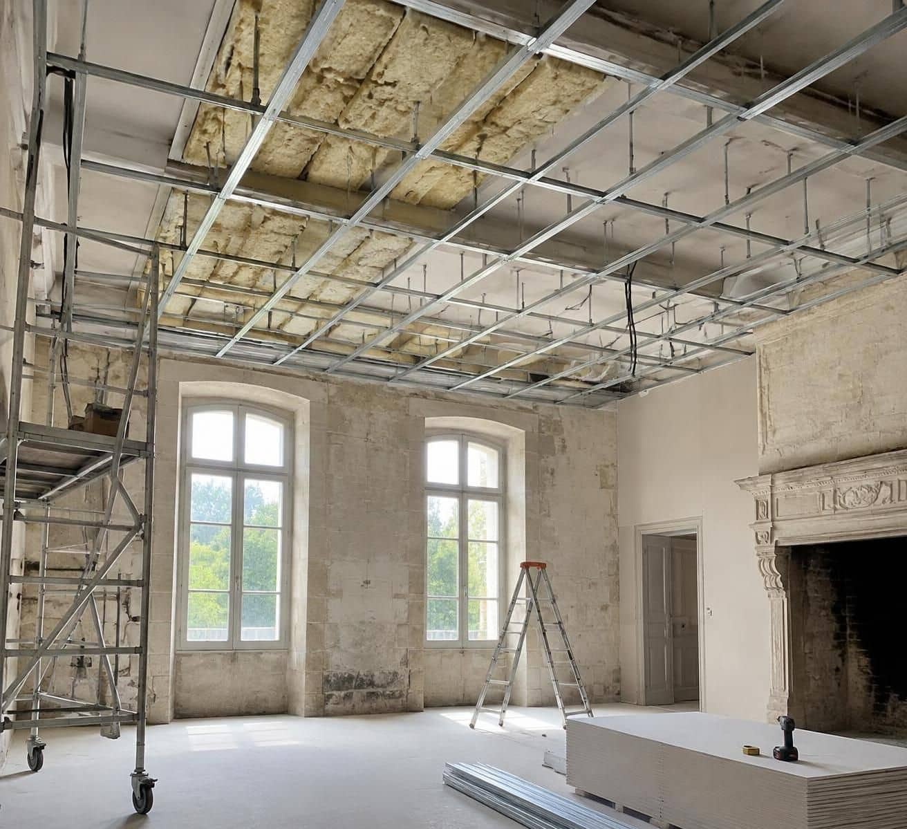 d&eacute;couvrez comment cr&eacute;er un faux plafond suspendu dans une pi&egrave;ce haute : choix des mat&eacute;riaux, &eacute;tapes de pose et conseils pour un r&eacute;sultat durable.