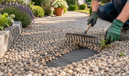 découvrez des solutions efficaces pour empêcher les mauvaises herbes de pousser dans une allée en gravier et la garder propre durablement.