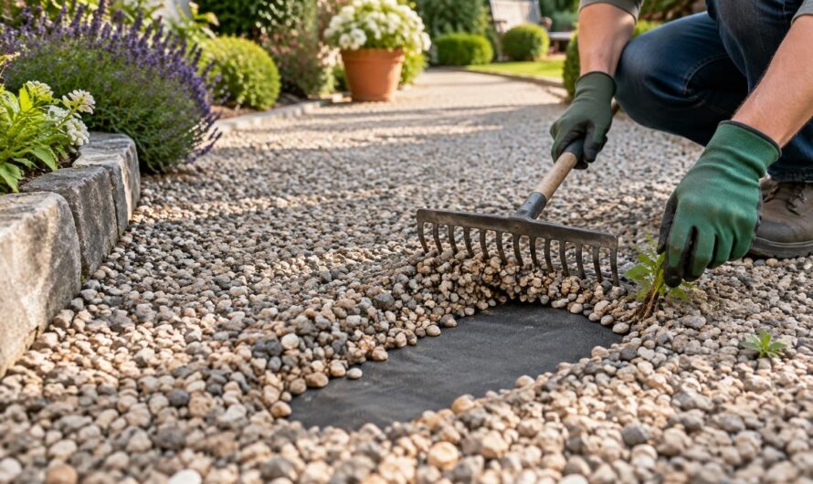 découvrez des solutions efficaces pour empêcher les mauvaises herbes de pousser dans une allée en gravier et la garder propre durablement.