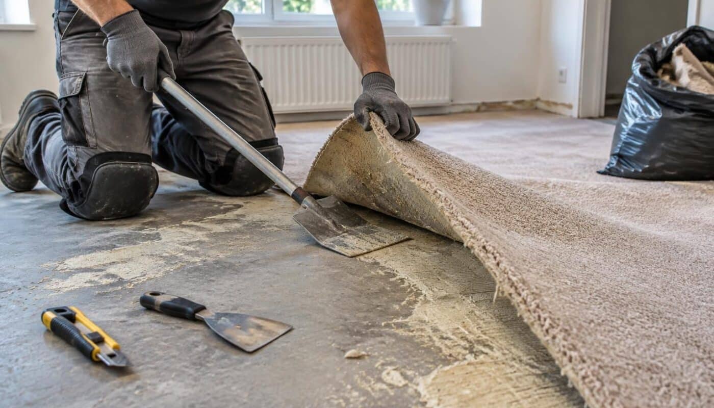 découvrez comment retirer une moquette collée sur une chape : outils, étapes et conseils pour enlever les résidus de colle sans abîmer le sol.