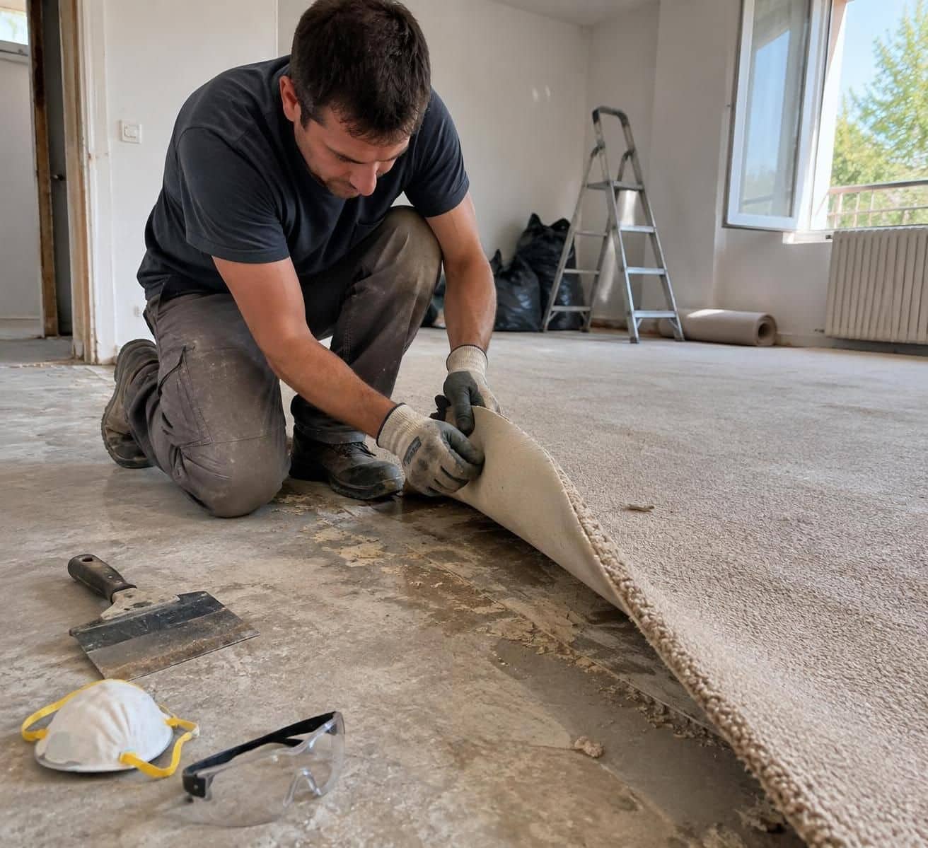 d&eacute;couvrez comment retirer facilement une moquette coll&eacute;e sur une chape : outils n&eacute;cessaires, &eacute;tapes de d&eacute;collage et conseils pour pr&eacute;server le sol.