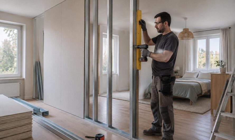 découvrez comment monter une cloison en placo sur rail pour séparer une chambre : matériaux, étapes de pose et conseils pour un résultat solide et soigné.