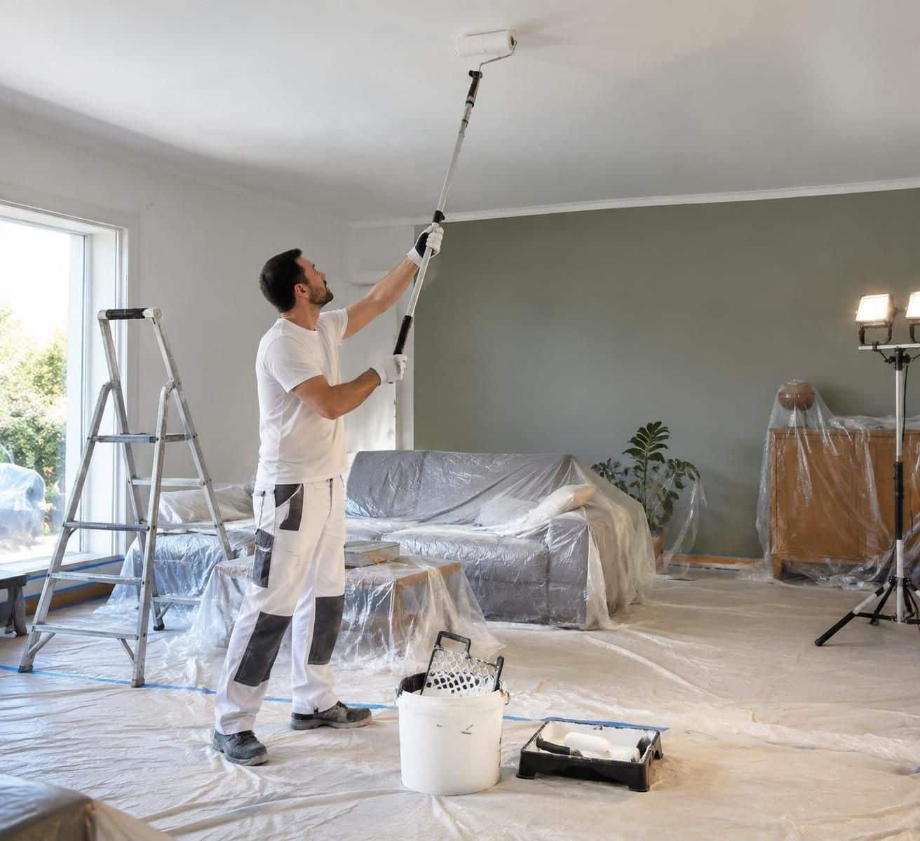 d&eacute;couvrez comment peindre un plafond sans traces de rouleau : pr&eacute;paration, choix du mat&eacute;riel et gestes &agrave; adopter pour un r&eacute;sultat uniforme.