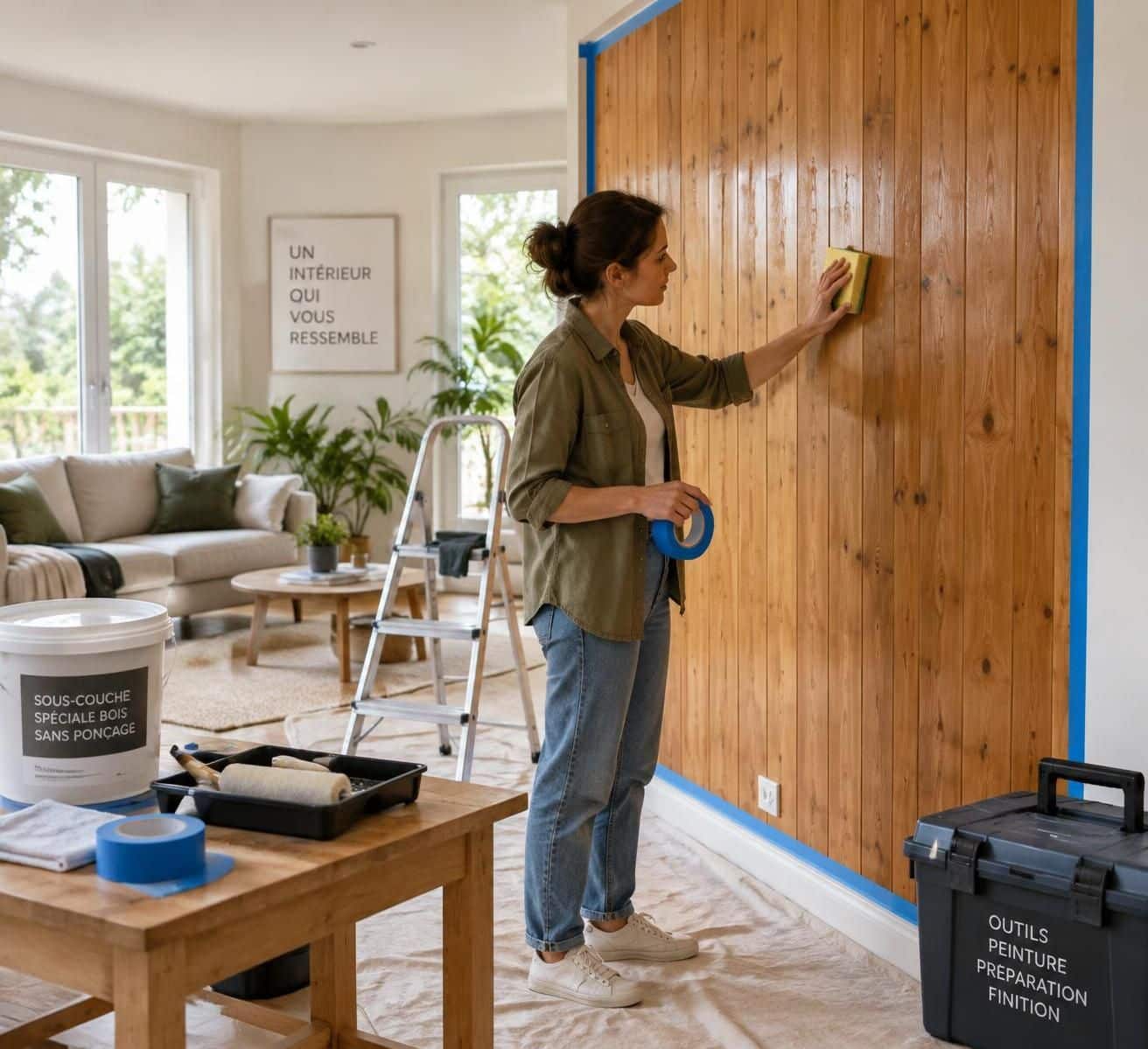 d&eacute;couvrez comment repeindre un lambris vernis sans poncer : pr&eacute;paration, sous-couche adapt&eacute;e et conseils pour une finition durable.