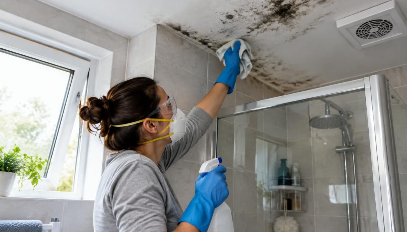 découvrez comment éliminer les moisissures au plafond de la salle de bain et prévenir leur réapparition grâce à des solutions durables.
